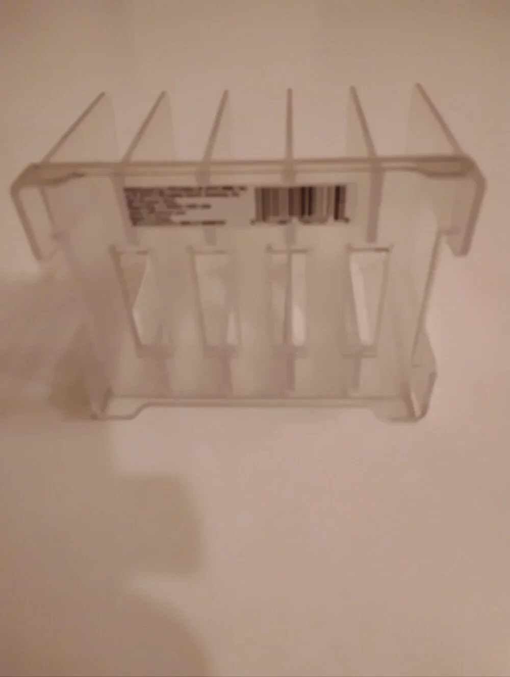Clear Acrylic Office/Kitchen Organizer Rack - Multi-(5) Slot Storage